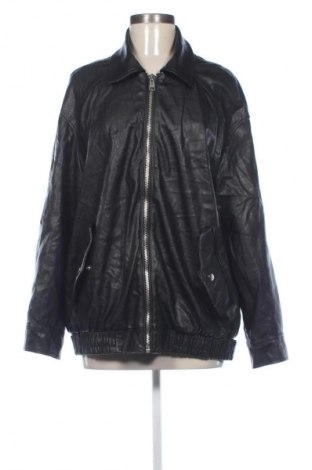 Női bőrdzseki Bershka, Méret L, Szín Fekete, Ár 9 219 Ft