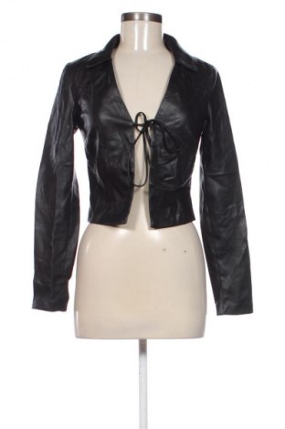 Női bőrdzseki Bershka, Méret S, Szín Fekete, Ár 7 669 Ft