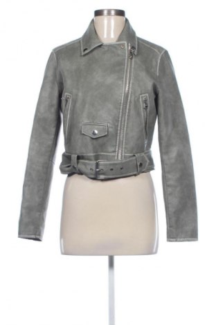 Női bőrdzseki Bershka, Méret M, Szín Zöld, Ár 12 261 Ft