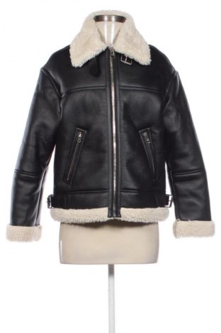 Női bőrdzseki Bershka, Méret S, Szín Fekete, Ár 12 009 Ft