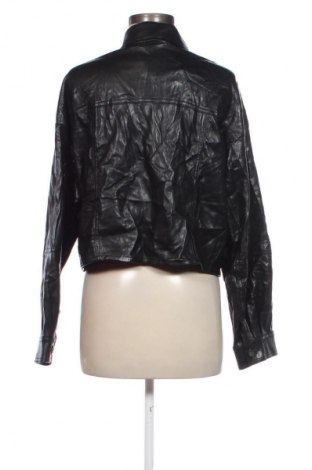 Női bőrdzseki Bershka, Méret L, Szín Fekete, Ár 18 769 Ft