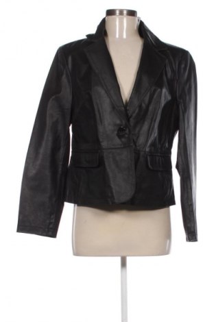 Дамско кожено яке Bpc Bonprix Collection, Размер L, Цвят Черен, Цена 36,81 €