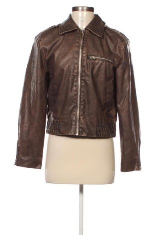 Damen Lederjacke H&M Divided, Größe XS, Farbe Braun, Preis € 23,99