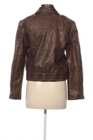 Damen Lederjacke H&M Divided, Größe XS, Farbe Braun, Preis € 23,99