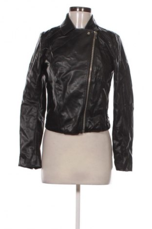 Дамско кожено яке H&M Divided, Размер M, Цвят Черен, Цена 14,31 €