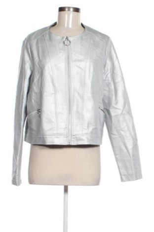 Damen Lederjacke Manguun, Größe XL, Farbe Silber, Preis 20,99 €