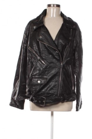 Női bőrdzseki Pull&Bear, Méret L, Szín Fekete, Ár 9 659 Ft