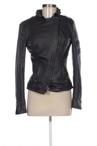 Дамско кожено яке Schyia, Размер S, Цвят Сив, Цена 70,55 €