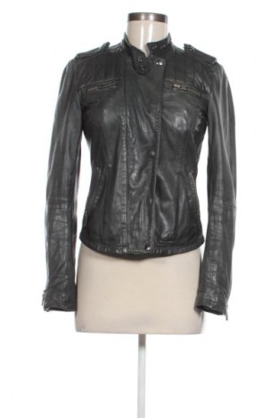 Дамско кожено яке Superdry, Размер XS, Цвят Сив, Цена 100,00 €