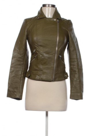 Női bőrdzseki Zara, Méret S, Szín Zöld, Ár 9 979 Ft