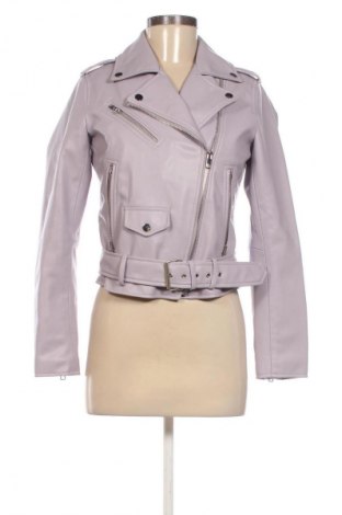 Дамско кожено яке Zara, Размер S, Цвят Лилав, Цена 20,96 €