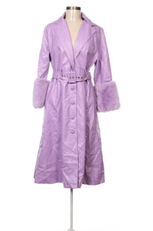 Damski płaszcz SHEIN, Rozmiar L, Kolor Fioletowy, Cena 48,99 zł