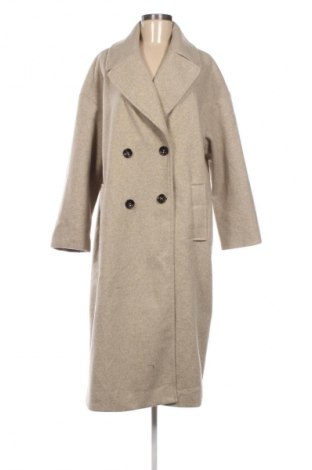 Damski płaszcz Zara, Rozmiar L, Kolor Beżowy, Cena 187,55 zł