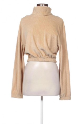 Damski golf Bershka, Rozmiar M, Kolor Beżowy, Cena 64,76 zł