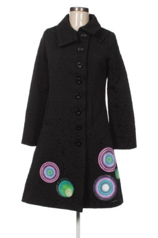 Дамско палто Desigual, Размер M, Цвят Черен, Цена 71,58 €