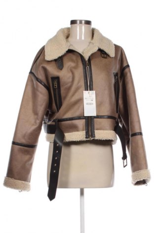 Дамско яке Zara, Размер XXL, Цвят Кафяв, Цена 48,00 €