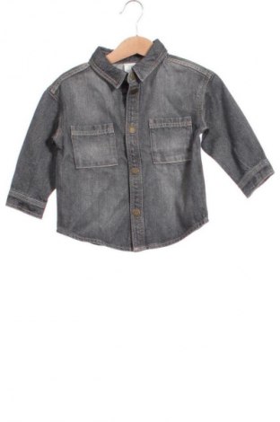 Kinderhemd H&M, Größe 9-12m/ 74-80 cm, Farbe Grau, Preis 9,21 €