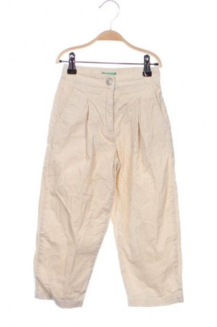 Pantaloni pentru copii United Colors Of Benetton, Mărime 3-4y/ 104-110 cm, Culoare Ecru, Preț 49,99 Lei