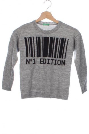 Kinderpullover United Colors Of Benetton, Größe 7-8y/ 128-134 cm, Farbe Grau, Preis € 10,99
