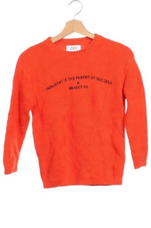Kinderpullover Zara, Größe 8-9y/ 134-140 cm, Farbe Orange, Preis 8,99 €
