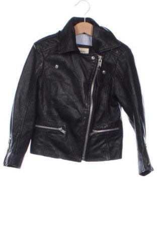 Детско кожено яке Mango, Размер 5-6y/ 116-122 см, Цвят Черен, Цена 19,42 €