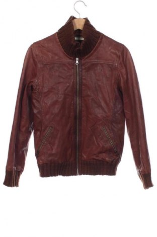 Gyerek bőrdzseki Scotch & Soda, Méret 12-13y / 158-164 cm, Szín Barna, Ár 83 033 Ft