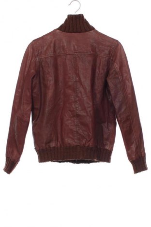 Gyerek bőrdzseki Scotch & Soda, Méret 12-13y / 158-164 cm, Szín Barna, Ár 83 033 Ft