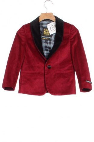 Детско сако Oppo Suits, Размер 4-5y/ 110-116 см, Цвят Червен, Цена 16,87 €