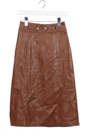 Skórzana spódnica Love Republic, Rozmiar XS, Kolor Brązowy, Cena 61,99 zł