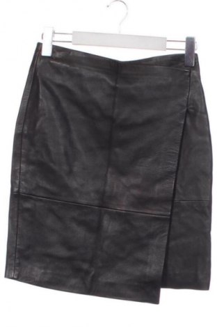 Bőrszoknya Mango, Méret XS, Szín Fekete, Ár 34 639 Ft