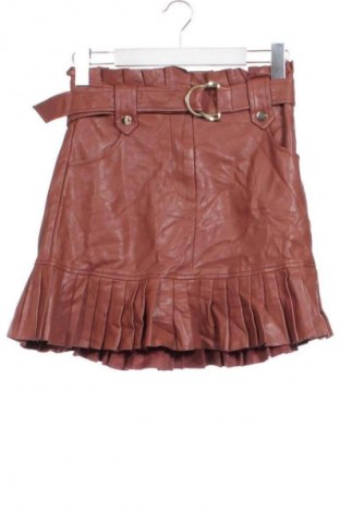 Кожена пола Zara, Размер XS, Цвят Кафяв, Цена 7,66 €