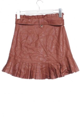 Кожена пола Zara, Размер XS, Цвят Кафяв, Цена 7,66 €