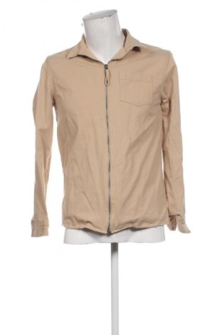 Мъжка риза Bershka, Размер S, Цвят Бежов, Цена 13,80 €