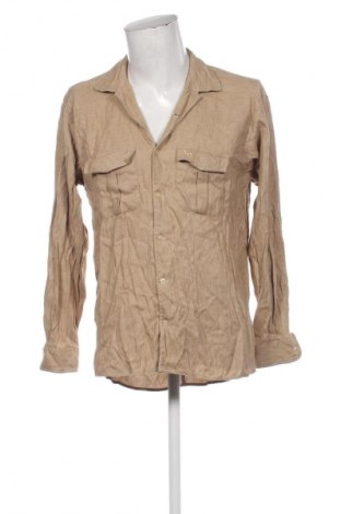 Herrenhemd Camel, Größe M, Farbe Beige, Preis 9,99 €