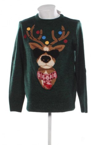 Мъжки пуловер C&A, Размер M, Цвят Зелен, Цена 9,20 €