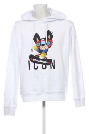 Мъжки суитшърт Dsquared2, Размер XL, Цвят Бял, Цена 237,75 €