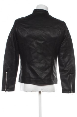 Pánska kožená bunda  Bershka, Veľkosť M, Farba Čierna, Cena  39,95 €