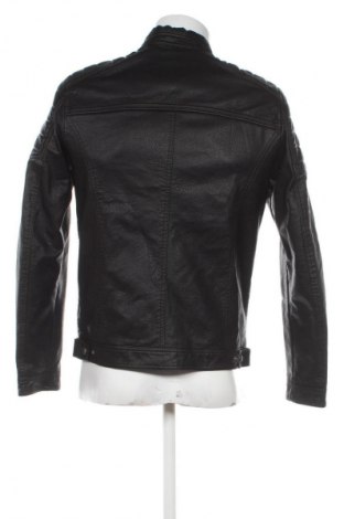 Geacă de piele pentru bărbati Jack & Jones, Mărime M, Culoare Negru, Preț 152,99 Lei