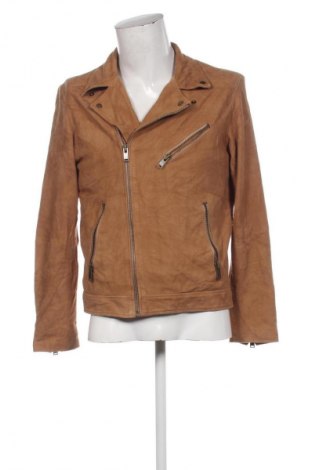 Pánska kožená bunda  Selected Homme, Veľkosť L, Farba Hnedá, Cena  109,95 €