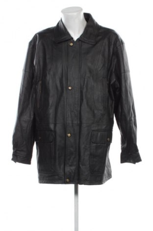 Мъжко кожено яке Unbranded, Размер 3XL, Цвят Черен, Цена 47,03 €