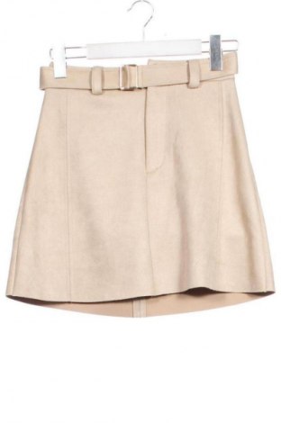 Fustă Zara, Mărime XS, Culoare Bej, Preț 42,99 Lei