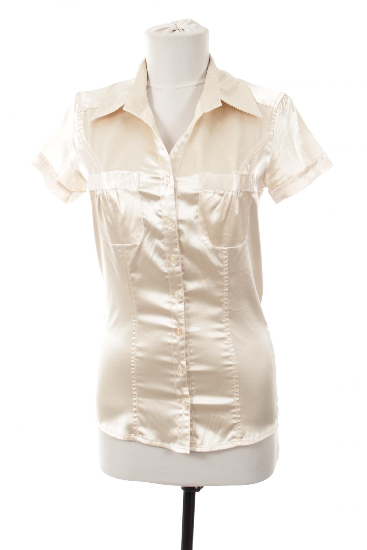 Γυναικείο πουκάμισο Amisu, Μέγεθος XS, Χρώμα  Μπέζ, Τιμή 11,86 €