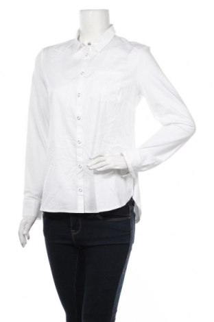 Дамска риза Comma,, Размер S, Цвят Бял, 97% памук, 3% еластан, Цена 64,40 лв.