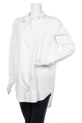 Γυναικείο πουκάμισο Pieces, Μέγεθος L, Χρώμα Λευκό, Βαμβάκι, Τιμή 24,90 €