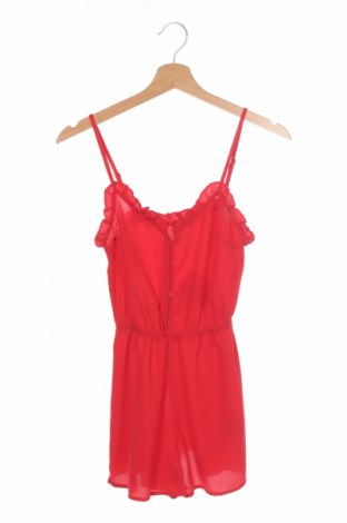 Damen Overall H&M Divided, Größe XXS, Farbe Rot, 97% Polyester, 3% Elastan, Preis 9,95 €