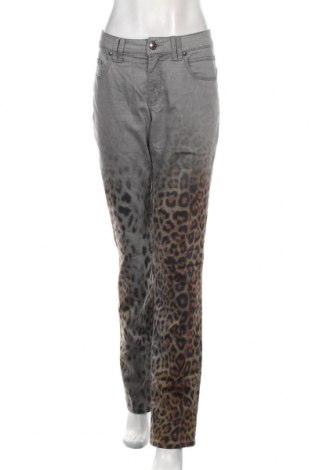 Дамски панталон Angelo Marani, Размер XL, Цвят Сив, 45% памук, 30% други материали, 22% полиестер, 3% еластан, Цена 30,24 лв.
