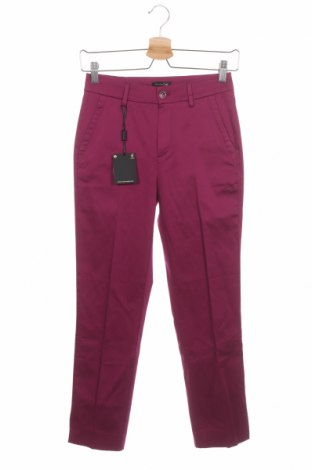 Дамски панталон Massimo Dutti, Размер XS, Цвят Лилав, 97% памук, 3% еластан, Цена 80,55 лв.