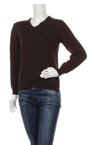 Дамски пуловер Gant, Размер M, Цвят Кафяв, Вълна, Цена 44,00 лв.