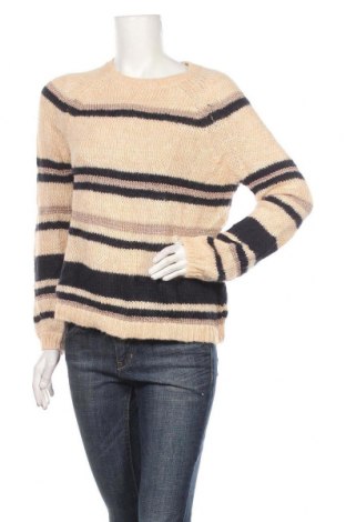 Дамски пуловер ONLY, Размер M, Цвят Бежов, 71% акрил, 24% полиамид, 5% метални нишки, Цена 25,20 лв.