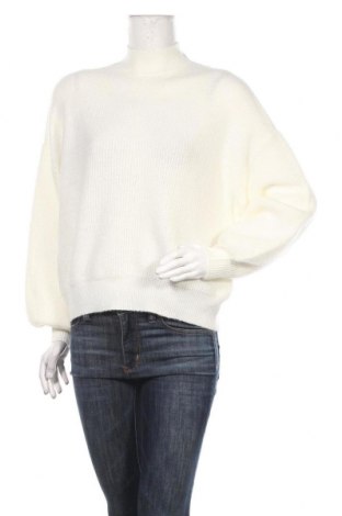 Дамски пуловер Zign, Размер S, Цвят Бял, 62% полиестер, 34% акрил, 4% еластан, Цена 22,25 лв.
